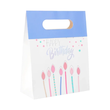 Torebka prezentowa urodzinowa Happy Birthday 32x26x10 cm MIX wzorów