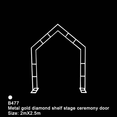 Stelaż dekoracyjny metalowy stojak ŁUK WESELNY