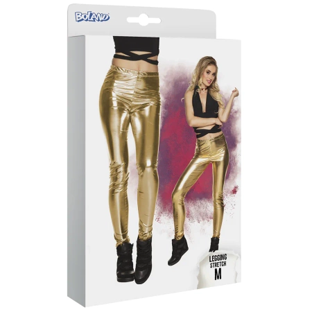 Spodnie Legginsy DISCO złote damskie męskie