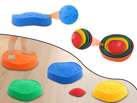 Ścieżka Sensoryczna balansująca - kamienie do treningu równowagi 5 szt.