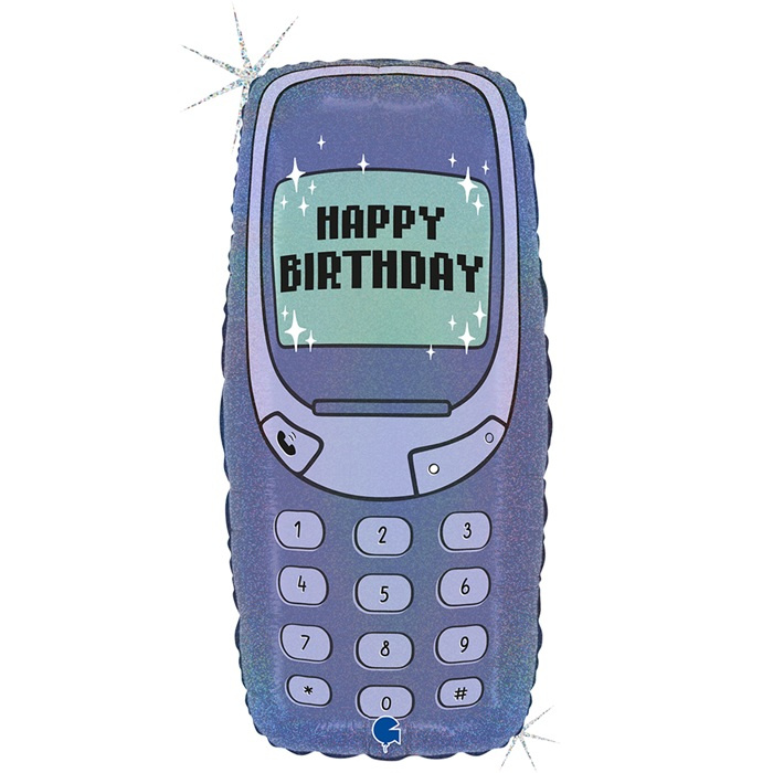 Balon foliowy telefon urodzinowy Happy Birthday NOKIA 23 cale
