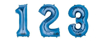 Balon foliowy Anagram Maxi Cyfra Niebieski