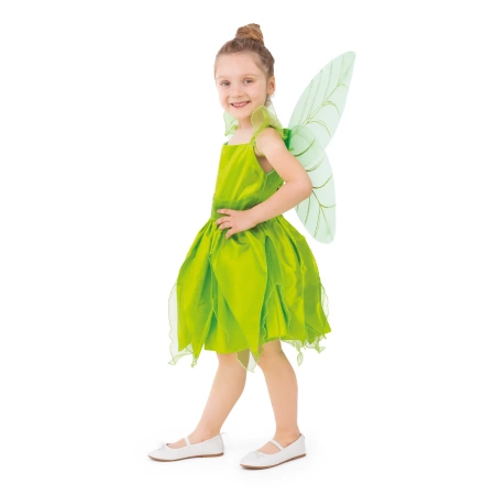 Strój dla dziewczynki Wróżka Dzwoneczek zielony