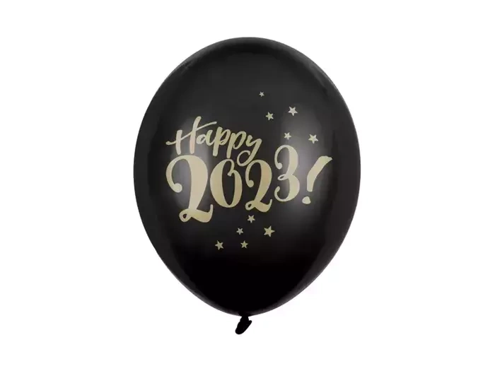 Happy 2023 balony Sylwester 12" 1 szt.