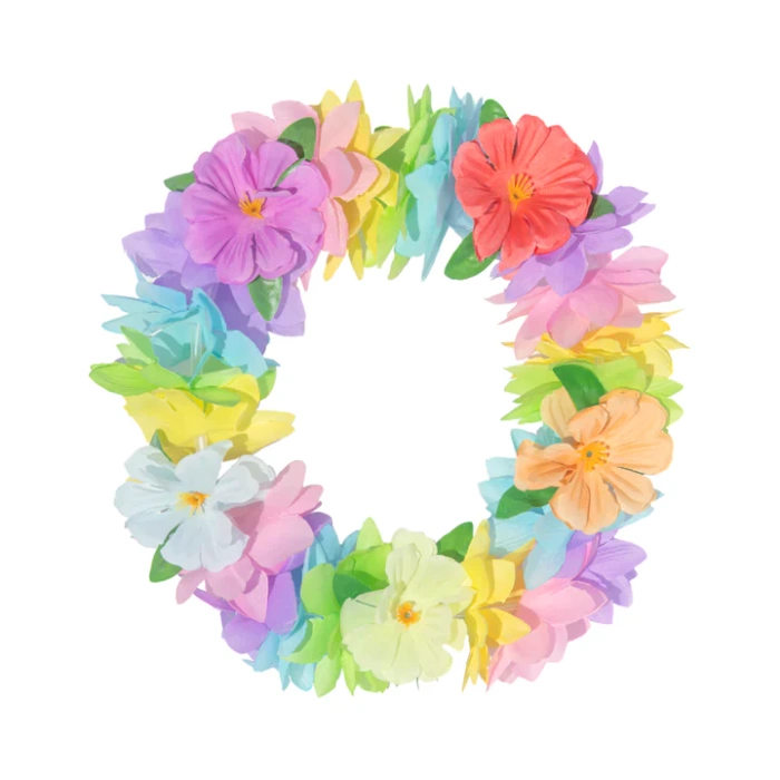Opaska hawajska wianek na gumce kolorowa