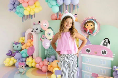 Balony gumowe Koci Domek Gabi zestaw 6 szt.