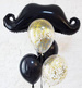Wąsy balon foliowy 108 cm