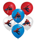 Spiderman balony gumowe z nadrukiem 6 szt. mix