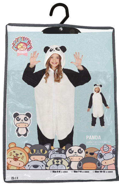 Strój onesie kigurimi Panda dla dzieci