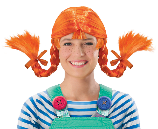 Peruka Pipi ruda warkocze