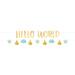 Baner Girlanda Hello World na Baby Shower - Boy