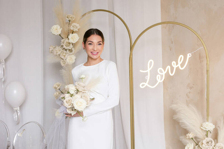 Stojak na tło stelaż do dekoracji ŁUK MAXI 80x200 cm