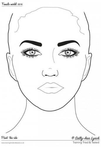 Mata treningowa do malowania twarzy Sally Ann Lynch- Model 0016