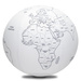 Piłka Balonowa Globus Państwa Świata do kolorowania PL