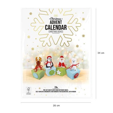 Kalendarz Adwentowy Figurki 24 szt. DIY