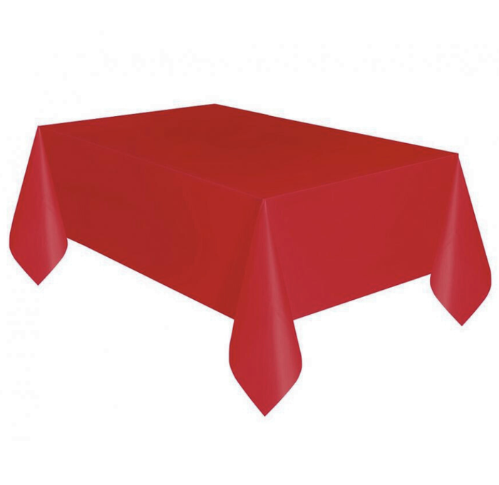 Obrus foliowy Ciemny Czerwony gładki matowy 137x274 cm
