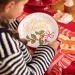 Talerzyki papierowe świąteczny wzór gałązka Merry Christmas 23 cm 10 szt.