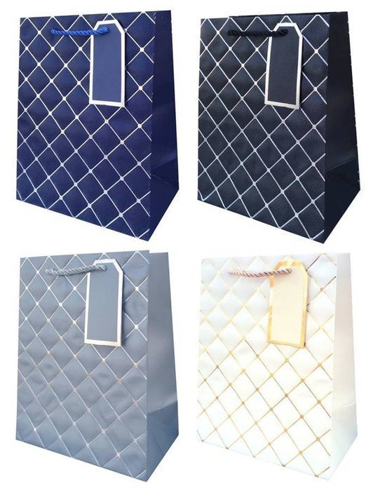 Torebka prezentowa elegancka pikowana 20 x 26 cm