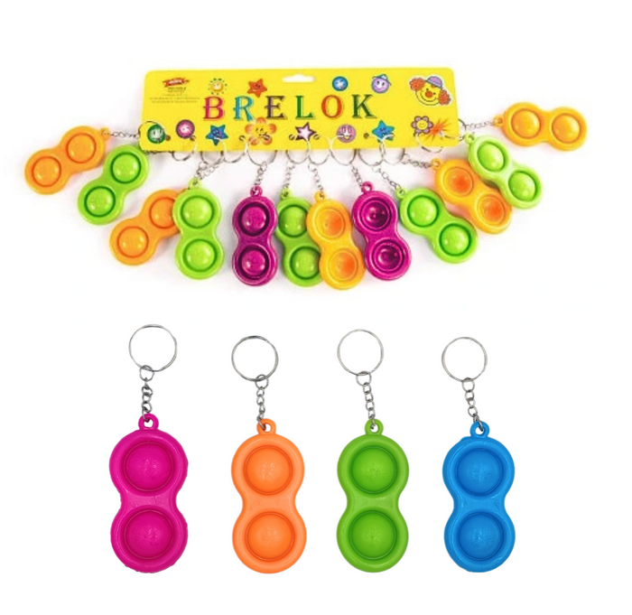 Brelok silikonowy Pop It  mini  MIX kolorów