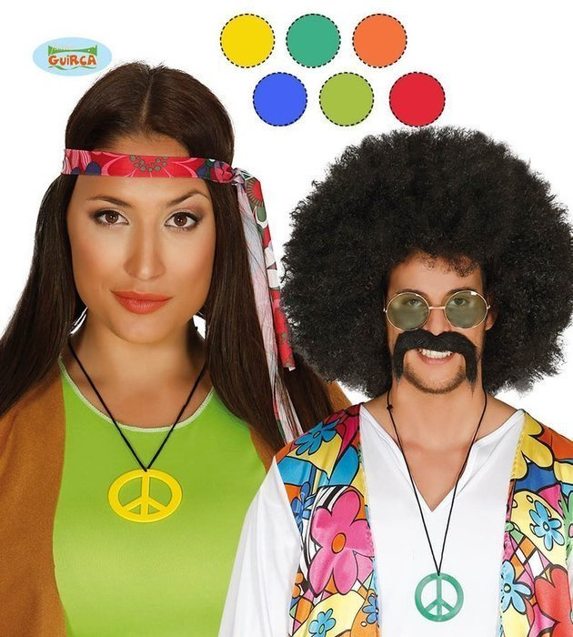 Naszyjnik Pacyfka Hippie różne kolory