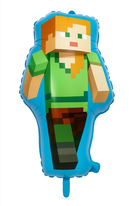 Minecraft Piksele balon foliowy Alex 74 cm