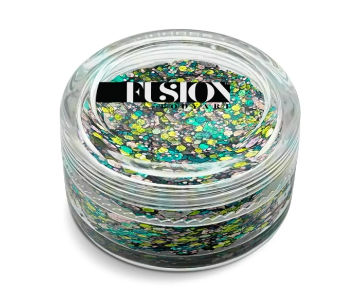 Brokat w kremie kosmetyczny do twarzy i ciała Fusion -  Unicorn Disco UV 10ml