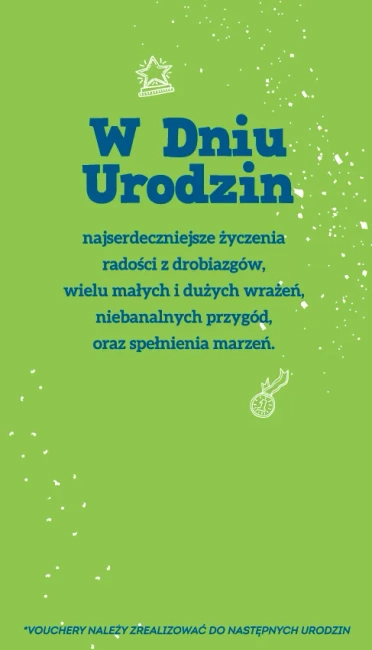 Kartka urodzinowa Urodzinowe Vouchery dla NIEGO