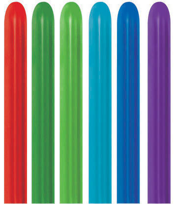 Balony do modelowania 260Q Sempertex Metallic 100 szt Mix kolorów