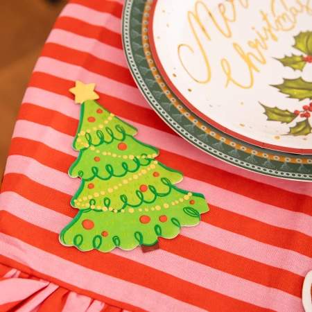 Serwetki papierowe świąteczne Choinka zielona 10 szt.