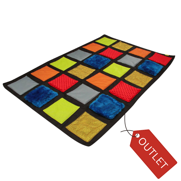 Mata TWISTER Sensoryczny 105 x 155 cm - OUTLET - skaza na zielonym materiale
