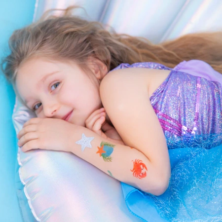 Tatuaże zmywalne wodne dla dzieci Ocean 21 szt.