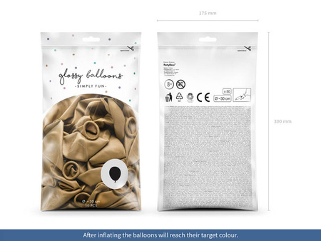 Balon Glossy 30 cm (jak Shiny Chrome) błyszczący 1 szt.