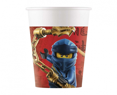 Kubeczki papierowe Lego Ninjago 200ml 8 szt.