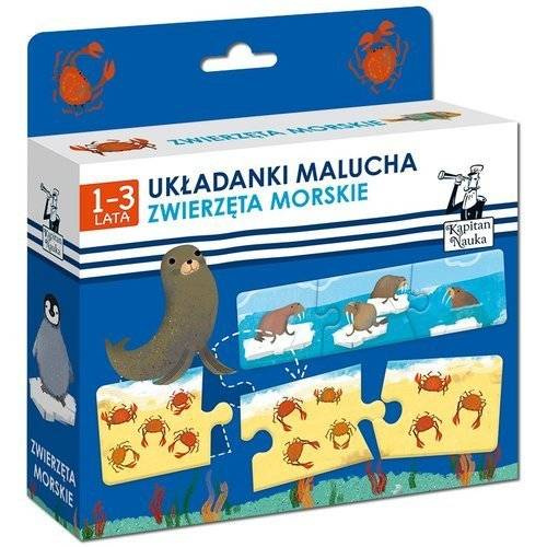 ZWIERZĘTA MORSKIE UKŁADANKI MALUCHA KAPITAN NAUKA