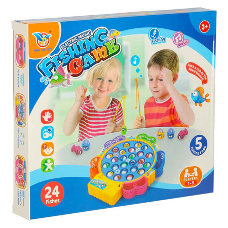 Gra zręcznościowa rodzinna rybki łowienie 24 rybek