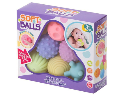 Piłki piłka sensoryczna korekcyjne zestaw 6 szt. (karton)