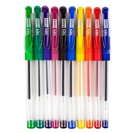 Żelopisy Easy Glitter 10 kolorów