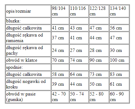 Strój dla chłopca ANIOŁ