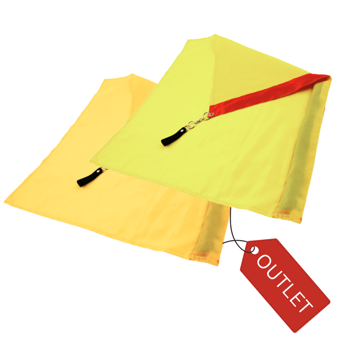 Flaga Poi 65 x 65 cm komplet 2 szt. żółte- OUTLET - różnica kolorów