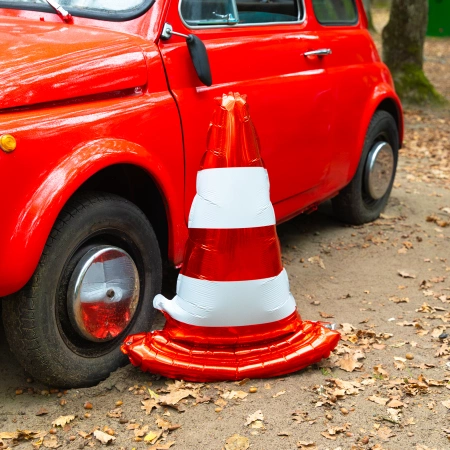 Balon foliowy stojący Pachołek drogowy 65x88 cm