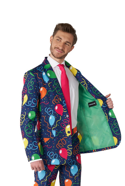 Garnitur męski CONFETTI BALLOONS NAVY zestaw