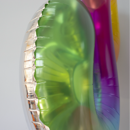 BALON foliowy CYFRA 100 cm TĘCZOWA