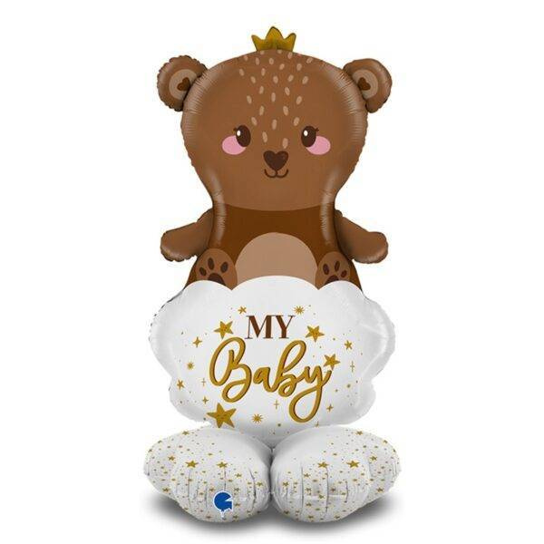 Balon foliowy stojący butelka MIŚ "My Baby" 119 cm