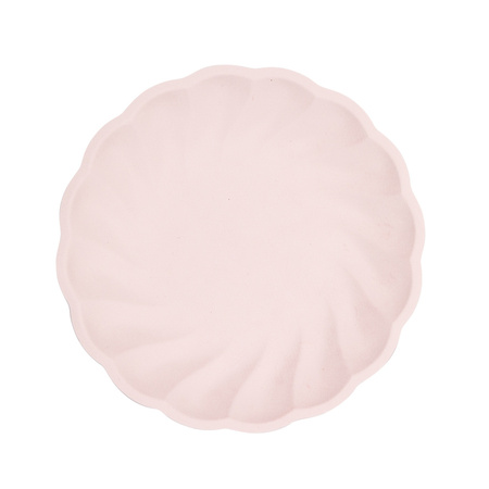 Talerz okrągły Vert Decor 6 szt. 23 cm różowy