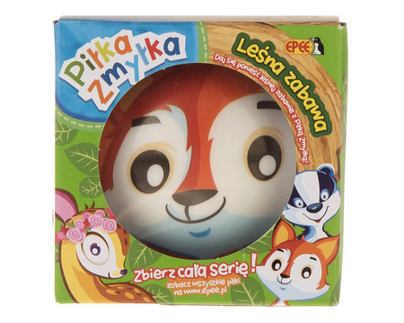 Piłka zmyłka Leśna zabawa wzór LISEK 10 cm