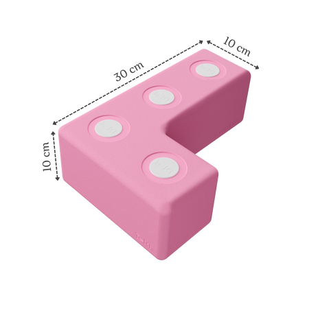 Duże klocki piankowe magnetyczne TUKI zestaw BUILDER 26 elementów