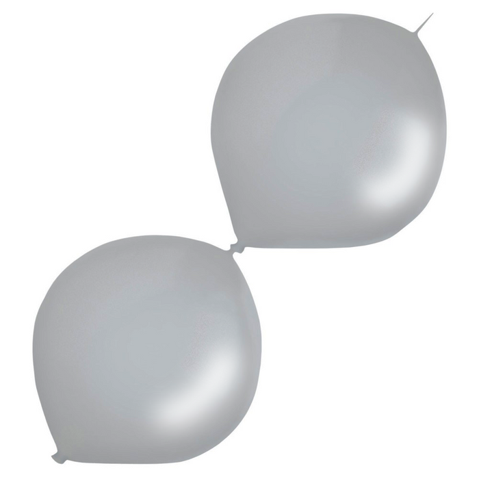 Balony do girland Everts Decor Line E-LINK Metallic Silver 12 cali 50 szt.