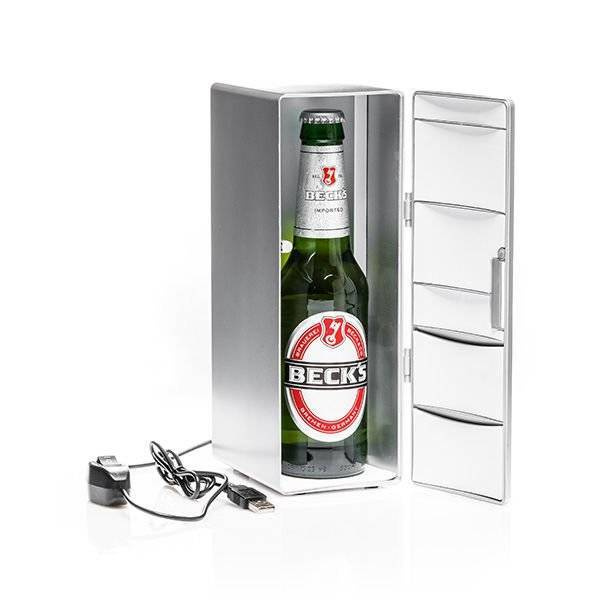 Lodówka USB srebrna max