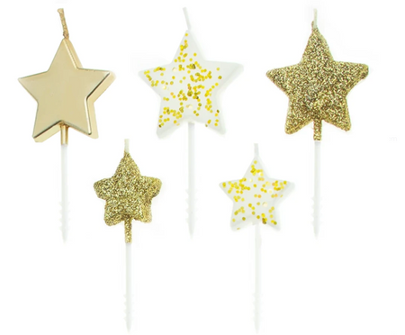 Świeczki urodzinowe na tort Gwiazdki