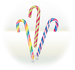 Lizaki laski wielokolorowe Candy Cane Multi Color (laska świąteczna)
